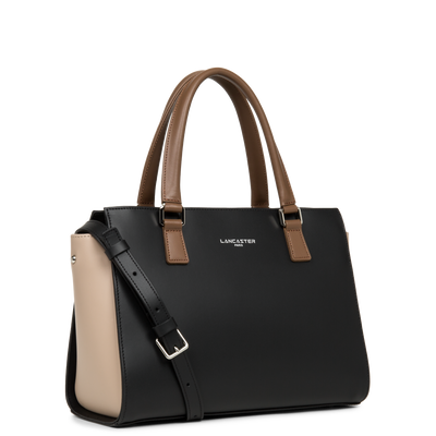 sac à main - smooth #couleur_noir-nude-vison