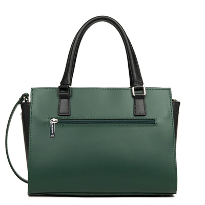 sac à main - smooth #couleur_vert-fonc-noir