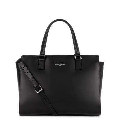 grand sac cabas main - smooth #couleur_noir