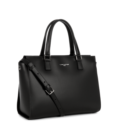 grand sac cabas main - smooth #couleur_noir