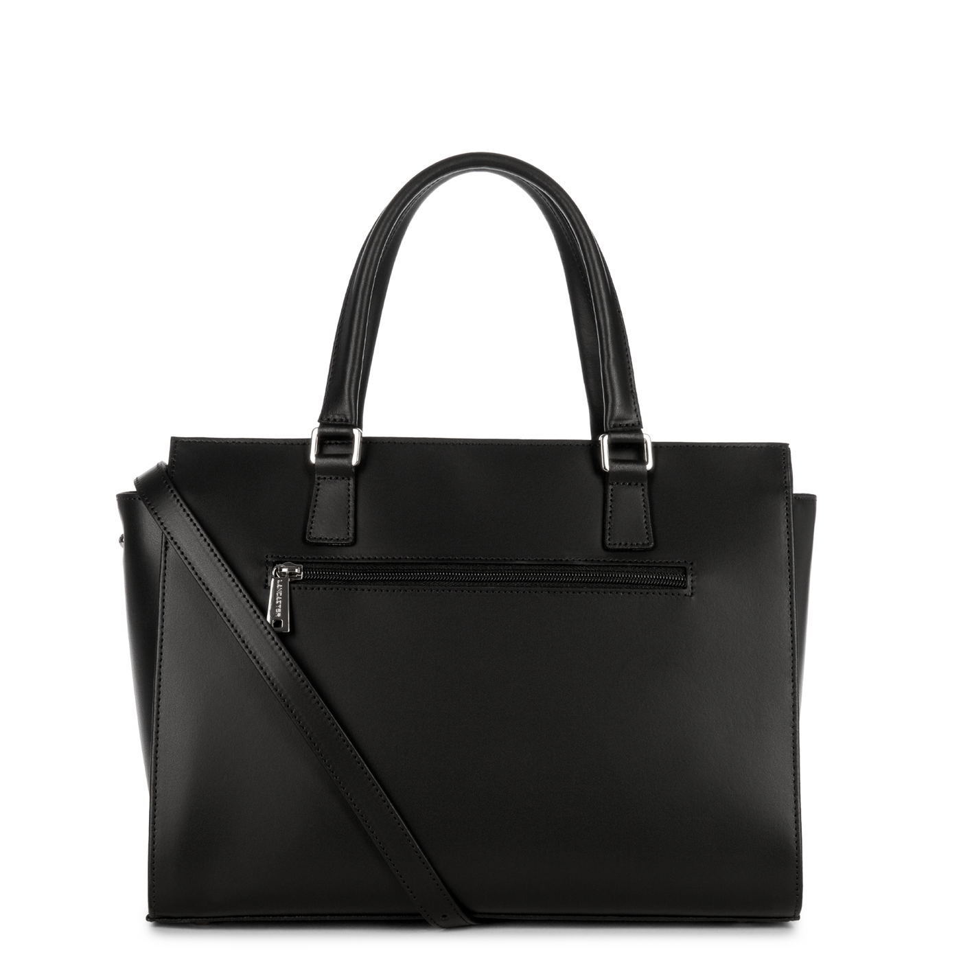 grand sac cabas main - smooth #couleur_noir