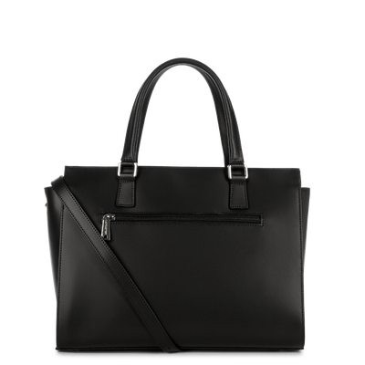 grand sac cabas main - smooth #couleur_noir