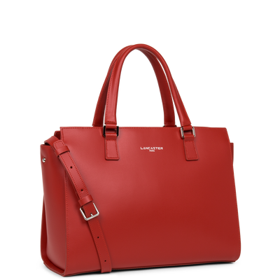 grand sac cabas main - smooth #couleur_rouge