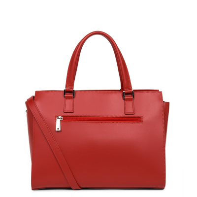 grand sac cabas main - smooth #couleur_rouge