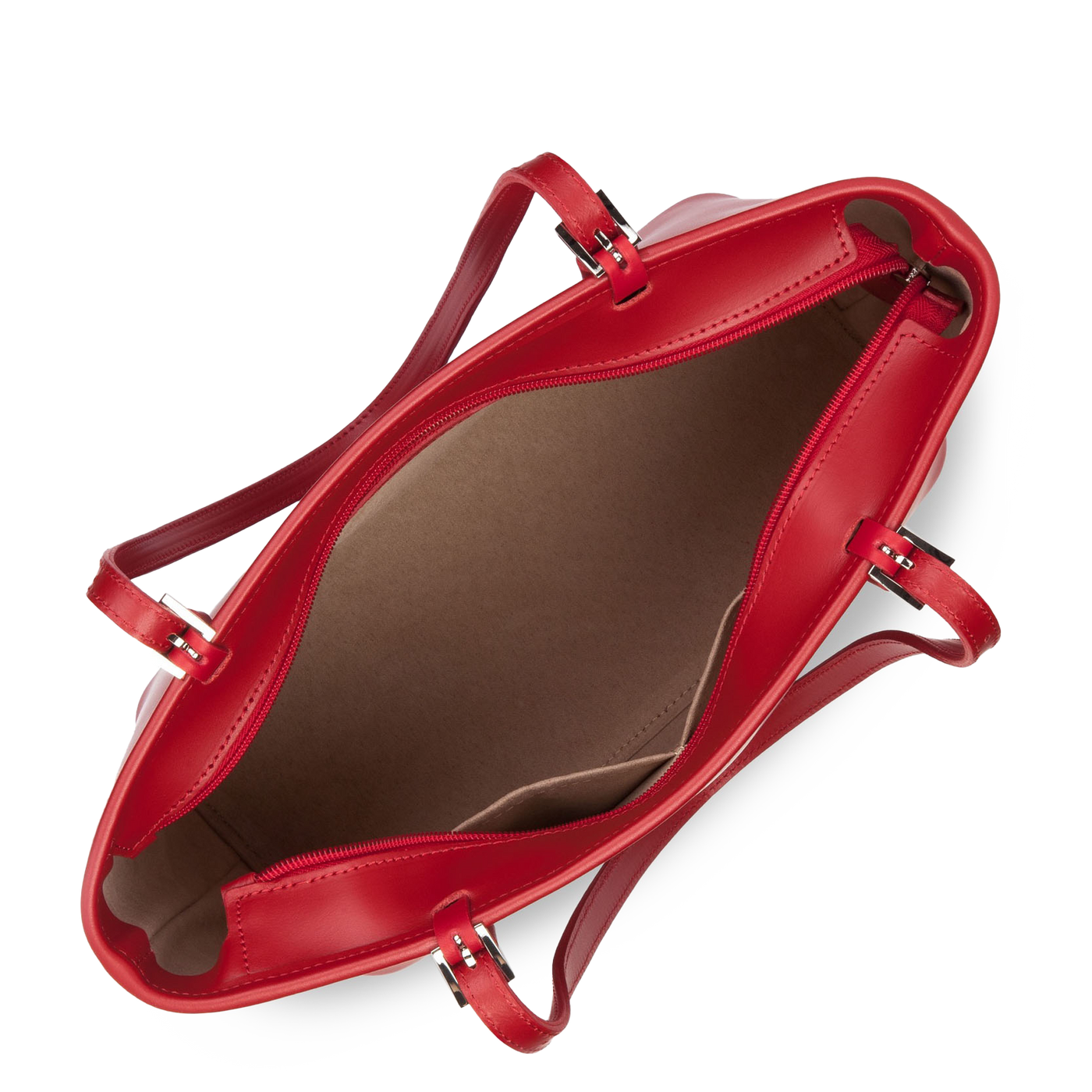 sac cabas épaule - smooth #couleur_rouge