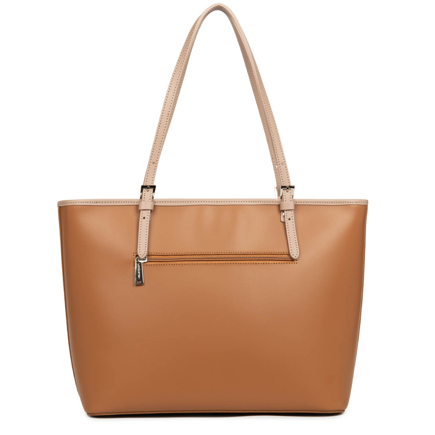 grand sac cabas épaule - smooth #couleur_camel-nude-fonc