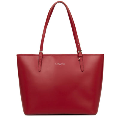 grand sac cabas épaule - smooth #couleur_carmin