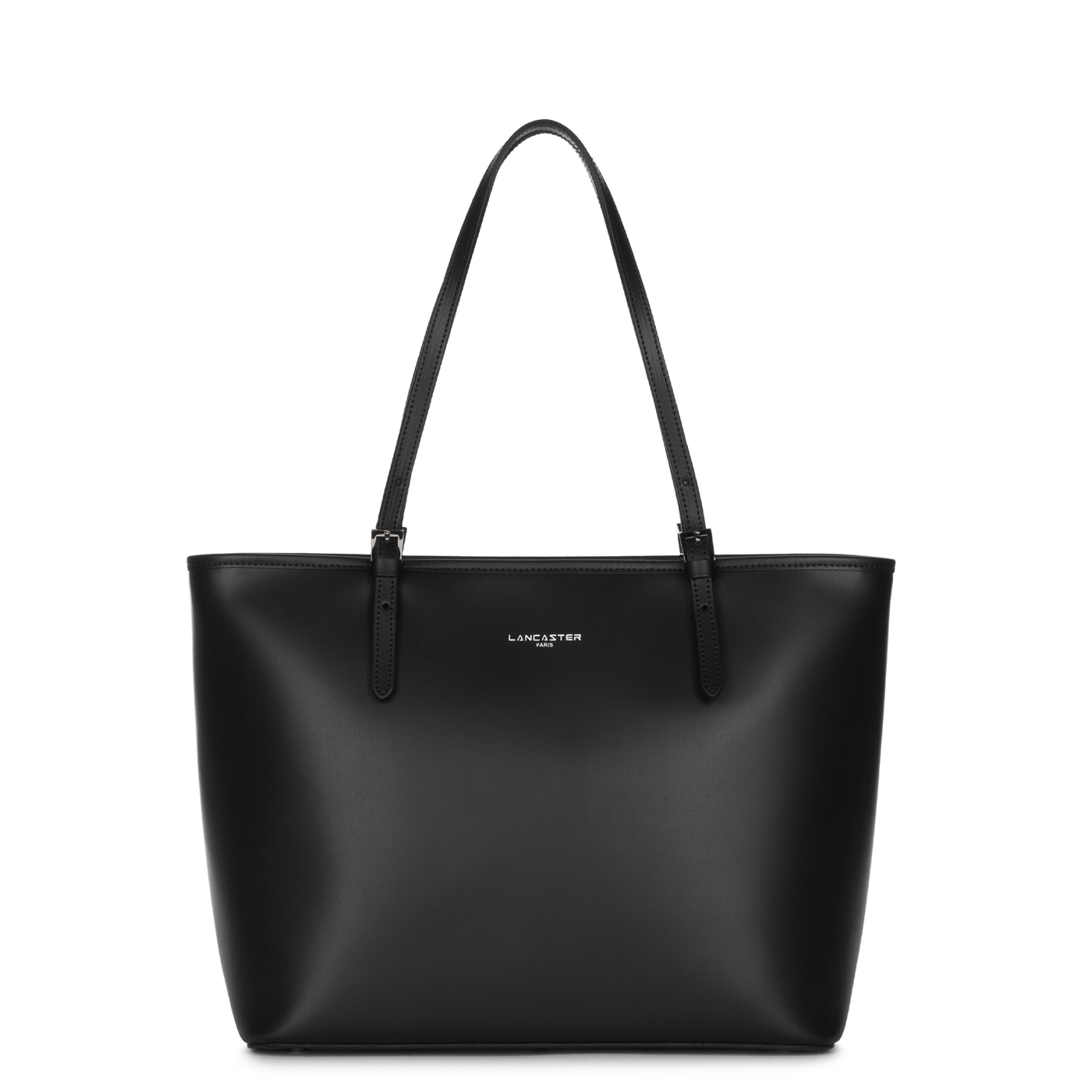 grand sac cabas épaule - smooth #couleur_noir