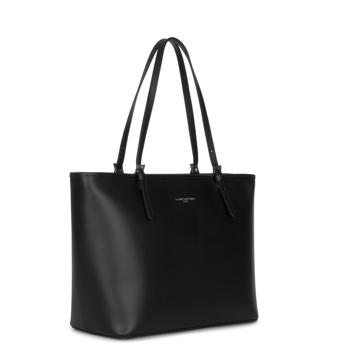 grand sac cabas épaule - smooth #couleur_noir