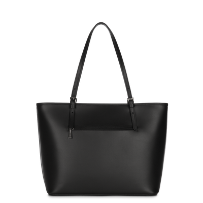 grand sac cabas épaule - smooth #couleur_noir