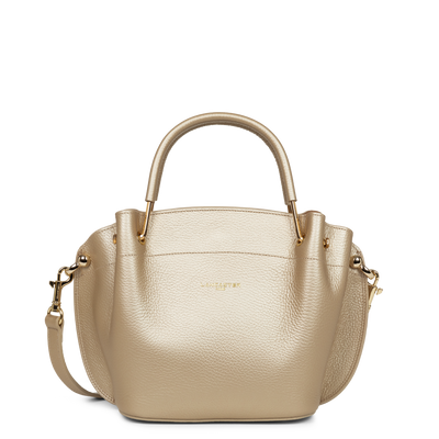 sac à main - foulonné double #couleur_champagne-in-nude