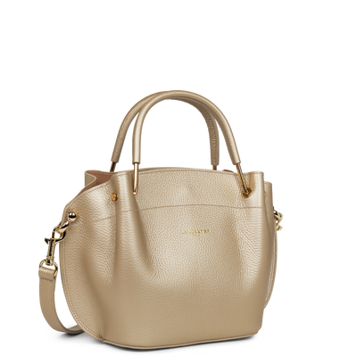 sac à main - foulonné double #couleur_champagne-in-nude