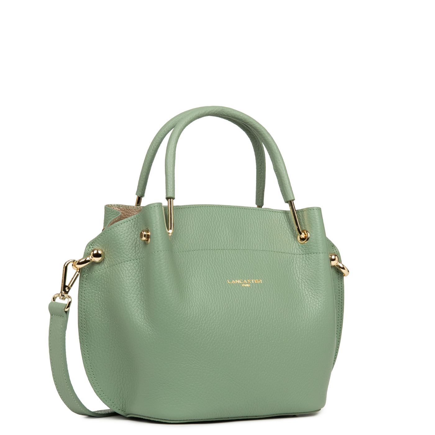 sac à main - foulonné double #couleur_jade-antic-in-champagne