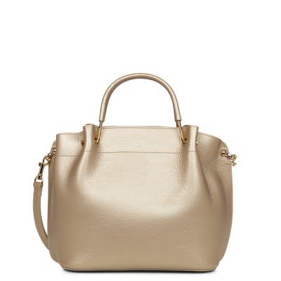 grand sac à main - foulonné double #couleur_champagne-in-nude