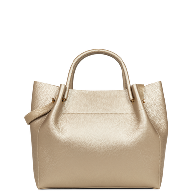 sac cabas épaule - foulonné double #couleur_champagne-in-nude