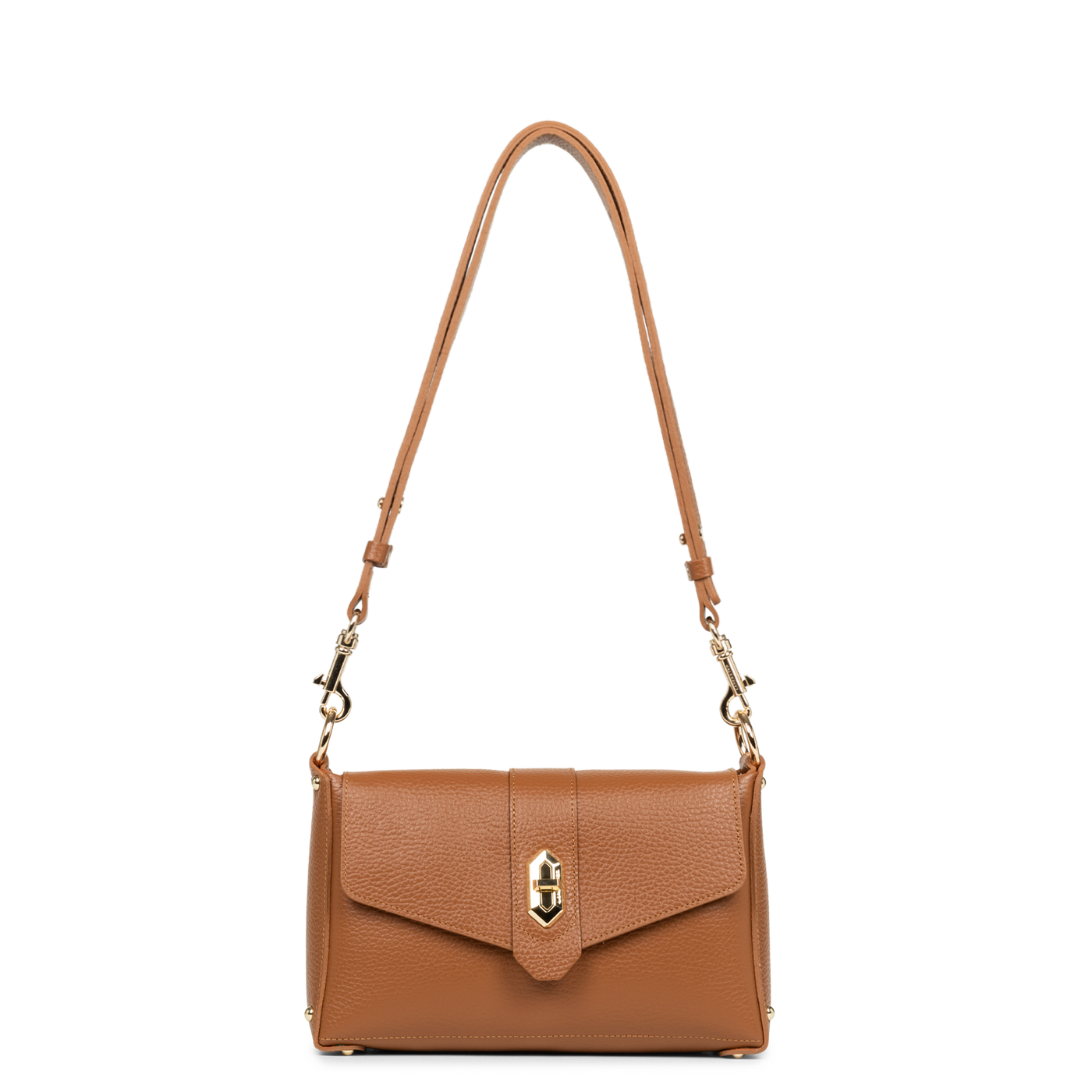 petit sac trotteur - top double #couleur_camel-in-orange