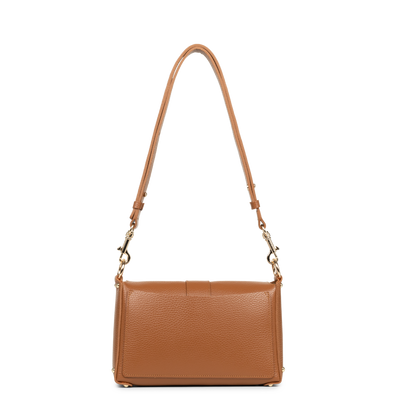 petit sac trotteur - top double #couleur_camel-in-orange