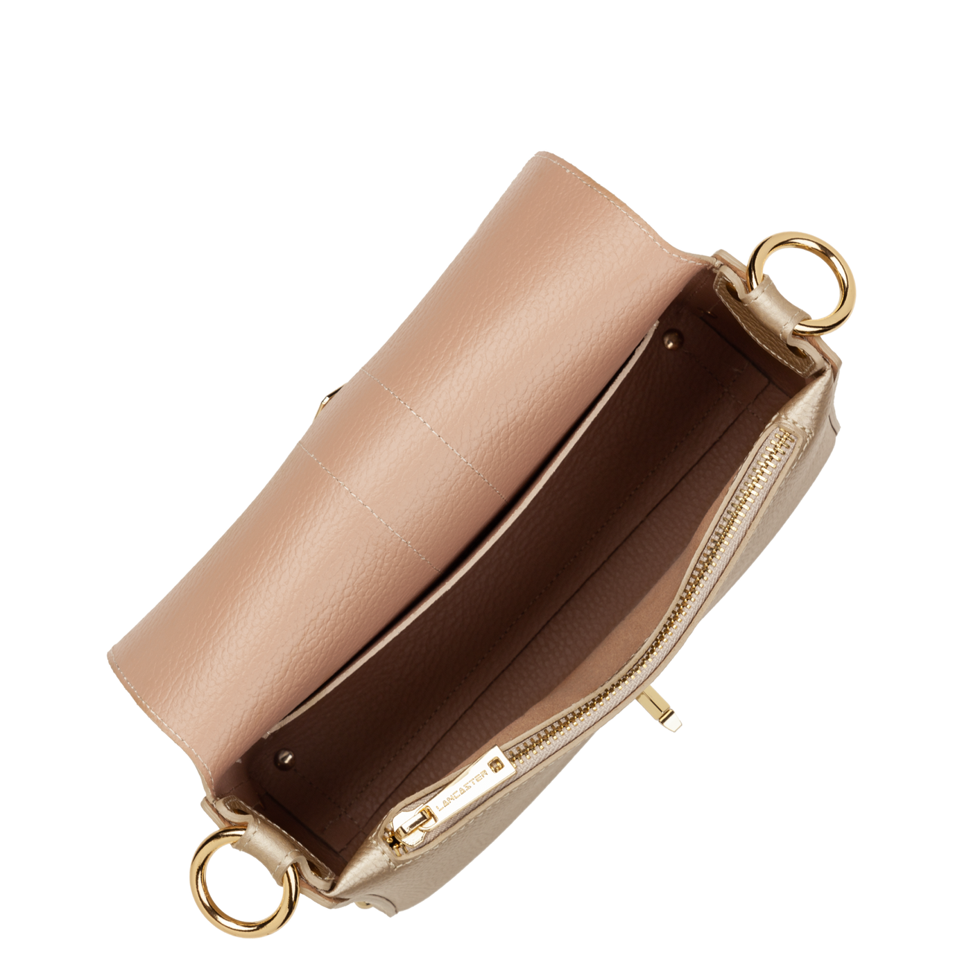 petit sac trotteur - top double #couleur_champagne-in-nude