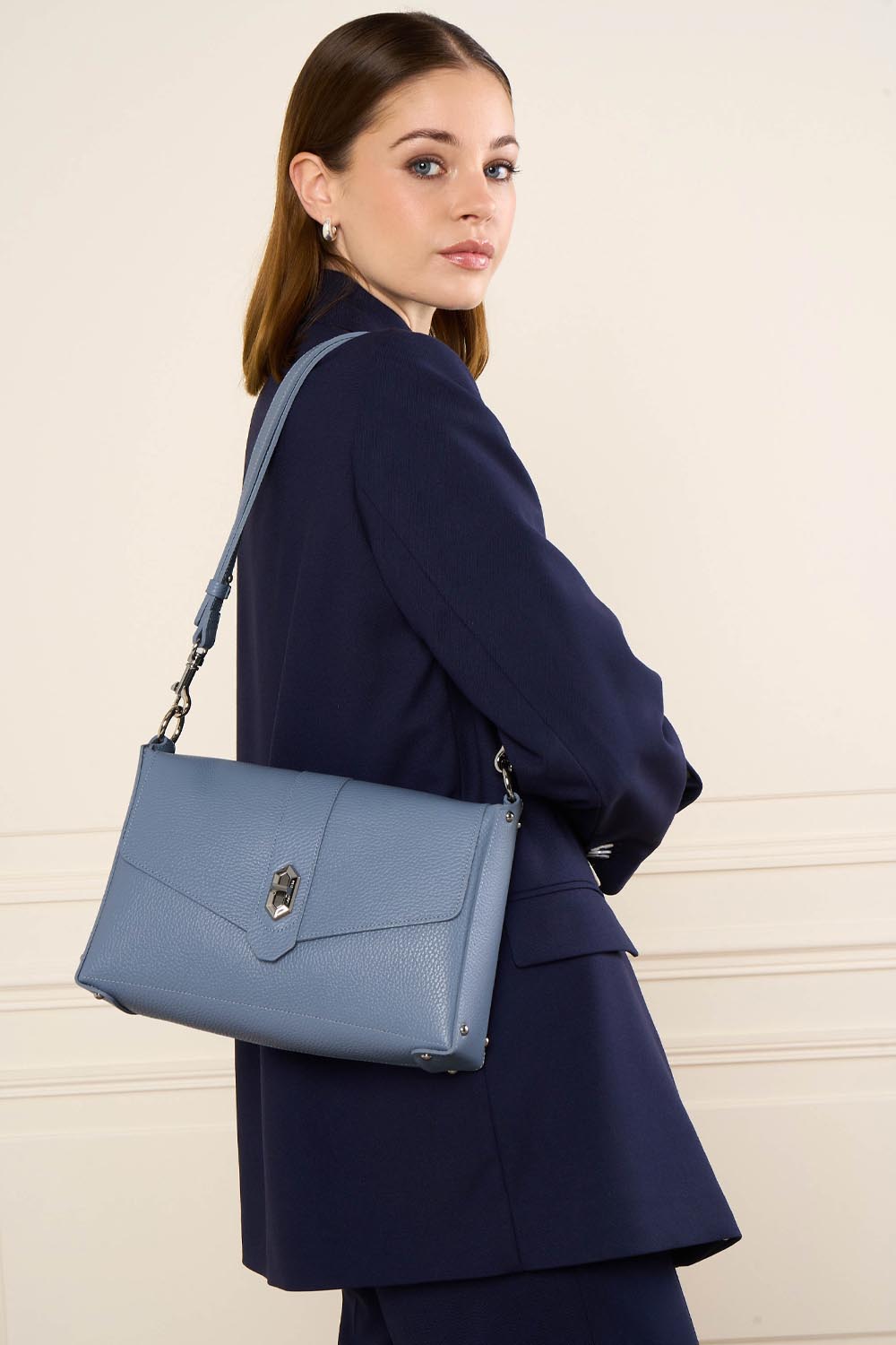 sac trotteur - top double #couleur_bleu-cendre-in-argent