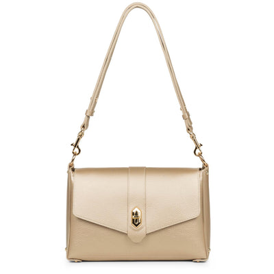 sac trotteur - foulonné double #couleur_champagne-in-nude