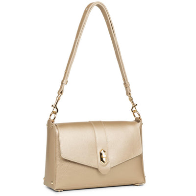 sac trotteur - foulonné double #couleur_champagne-in-nude