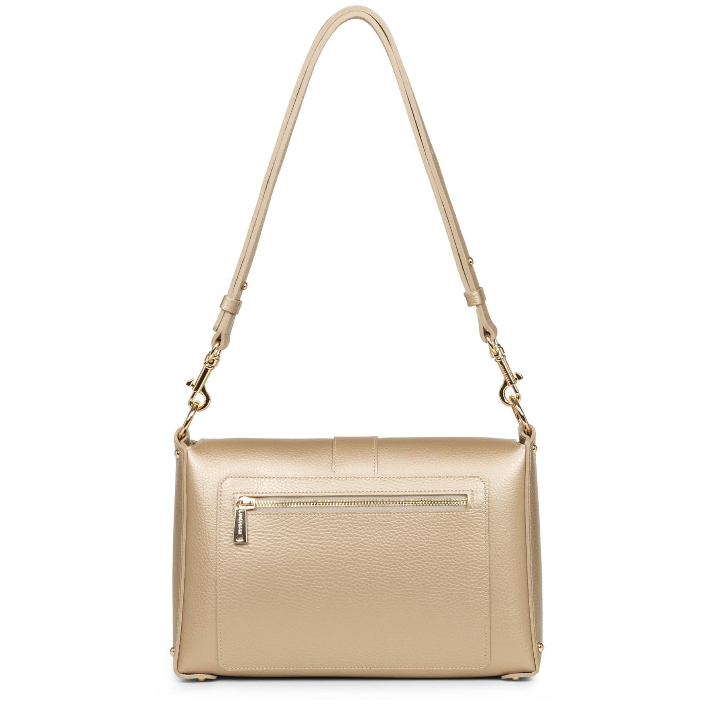 sac trotteur - foulonné double #couleur_champagne-in-nude