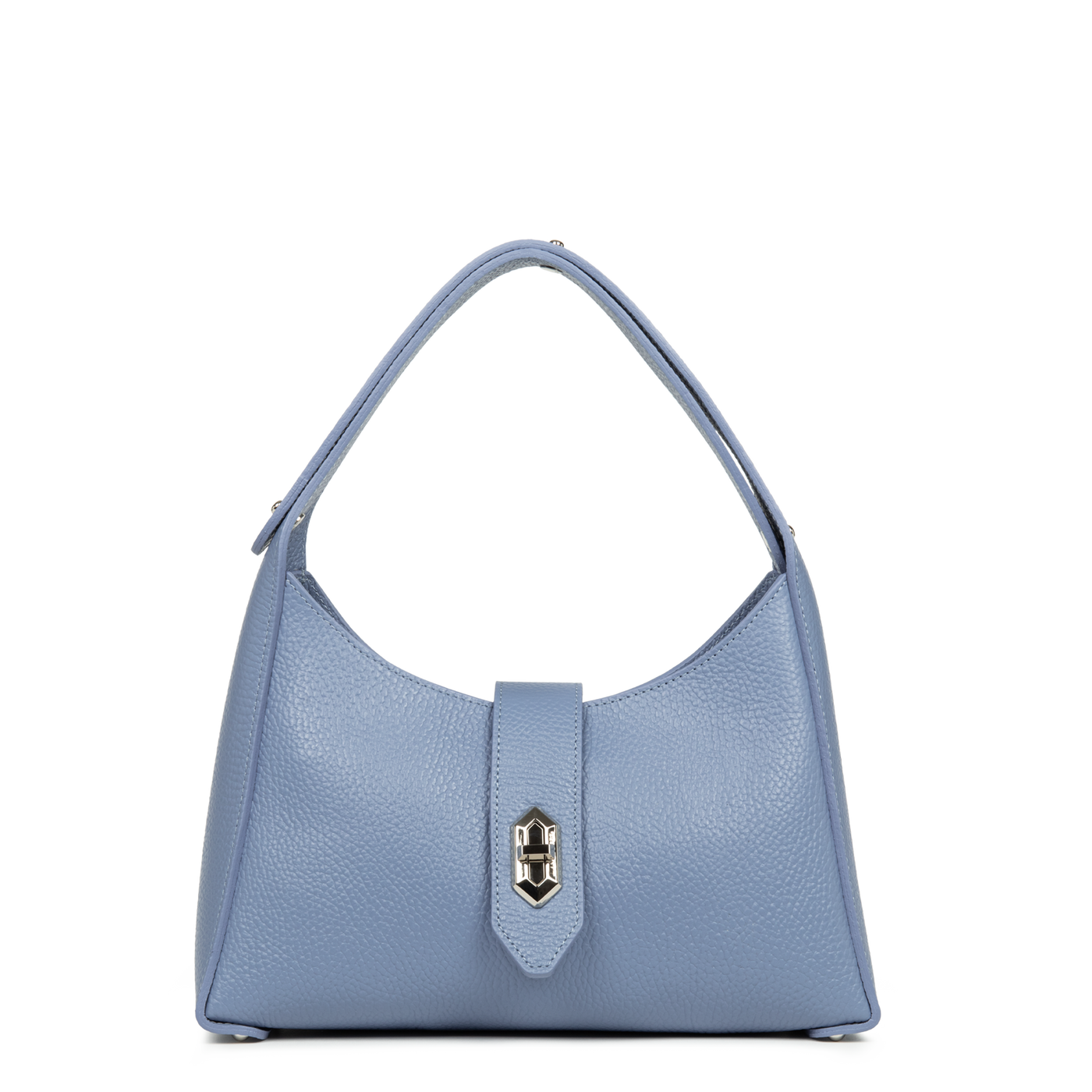 sac hobo - top double #couleur_bleu-cendre-in-argent