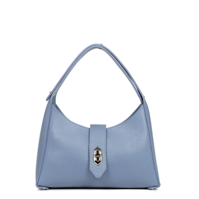 sac hobo - top double #couleur_bleu-cendre-in-argent