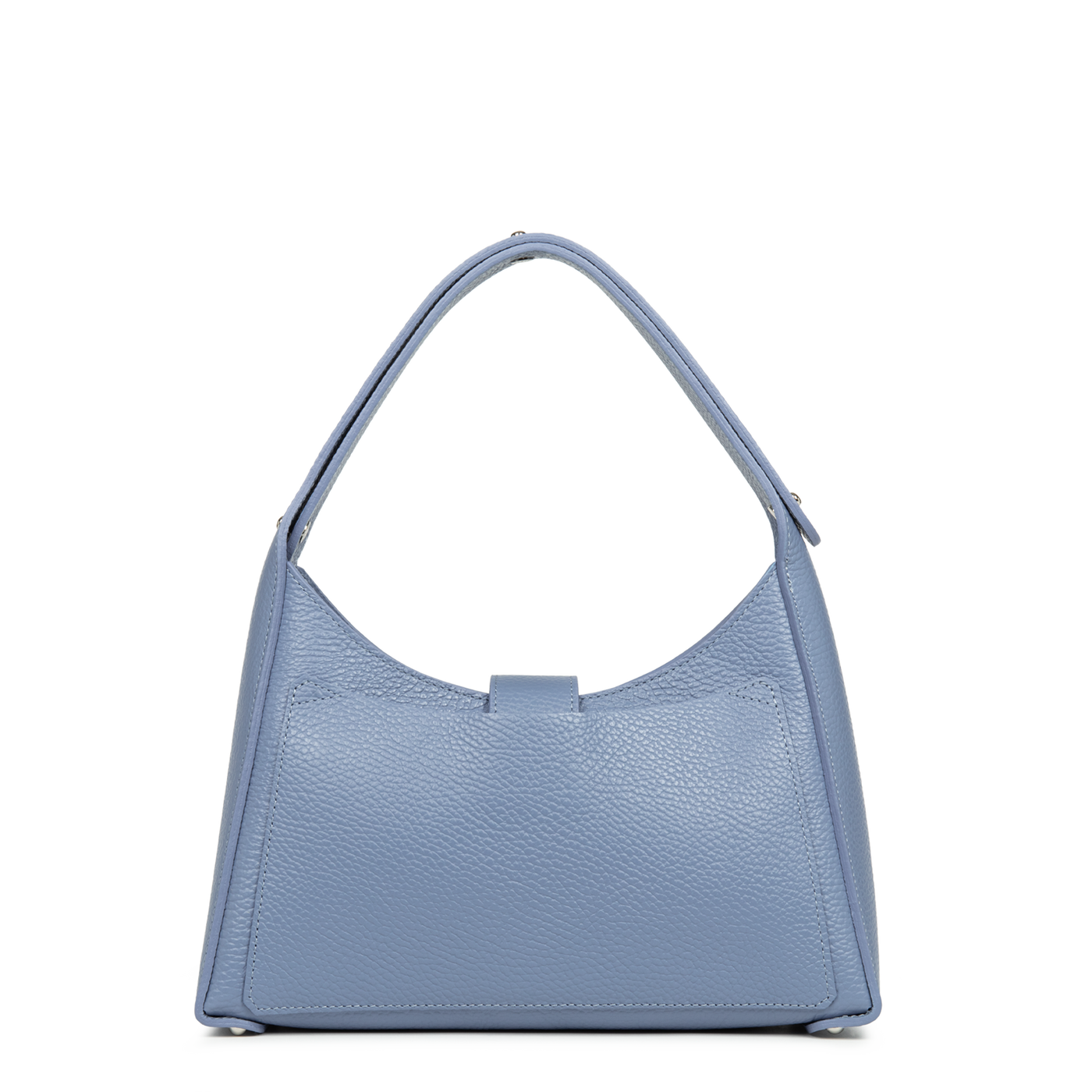 sac hobo - top double #couleur_bleu-cendre-in-argent