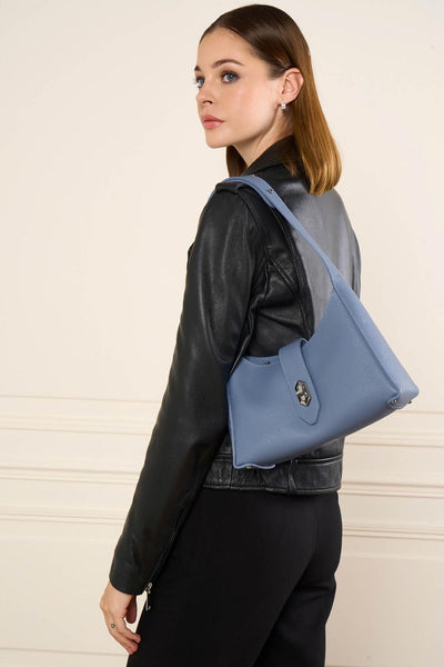 sac hobo - top double #couleur_bleu-cendre-in-argent