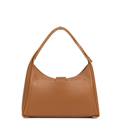 sac hobo - top double #couleur_camel-in-orange