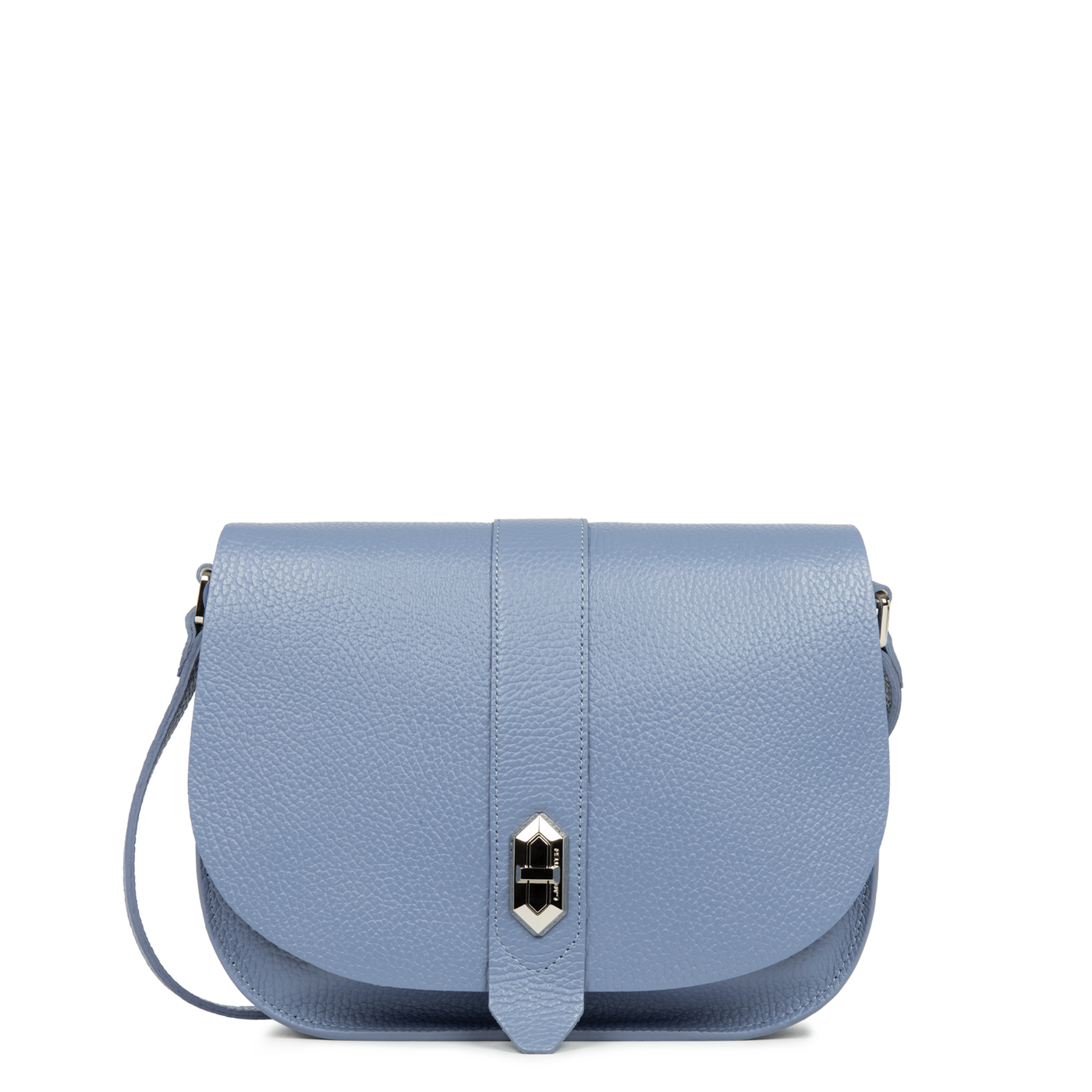 sac besace - top double #couleur_bleu-cendre-in-argent