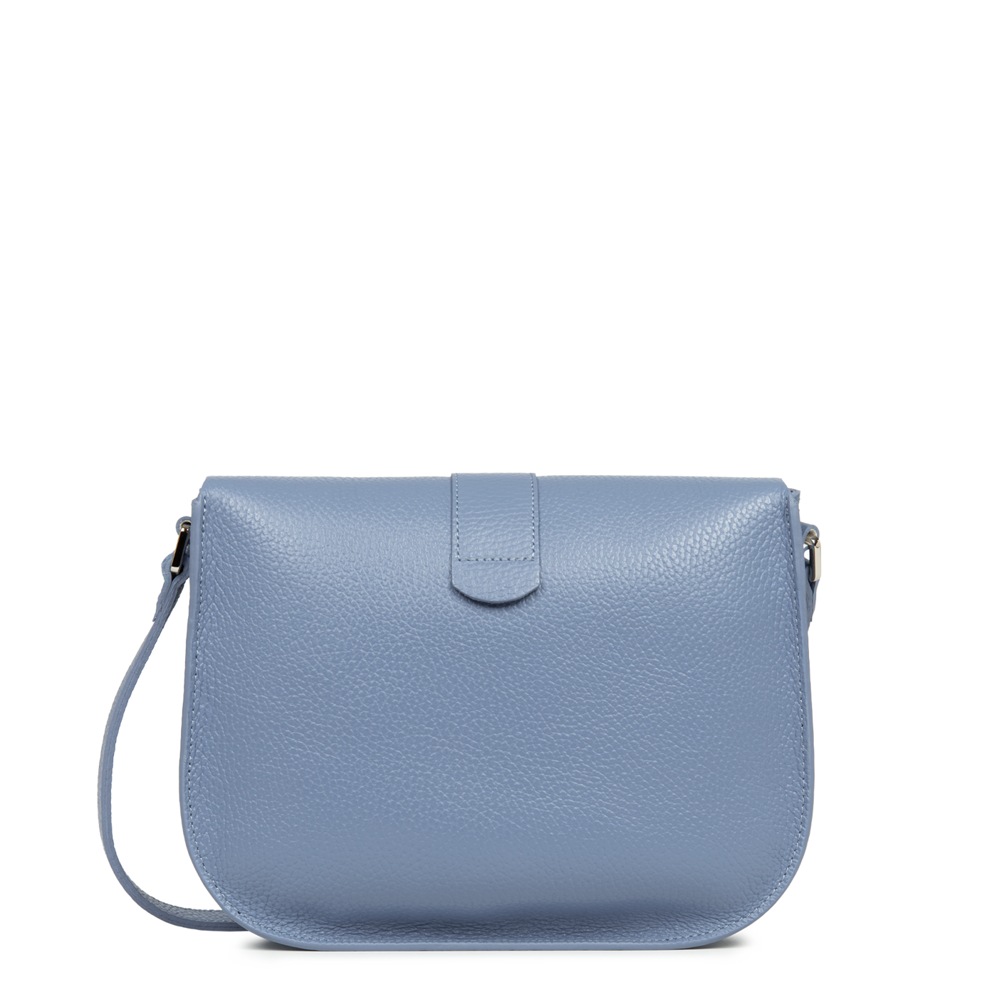 sac besace - top double #couleur_bleu-cendre-in-argent