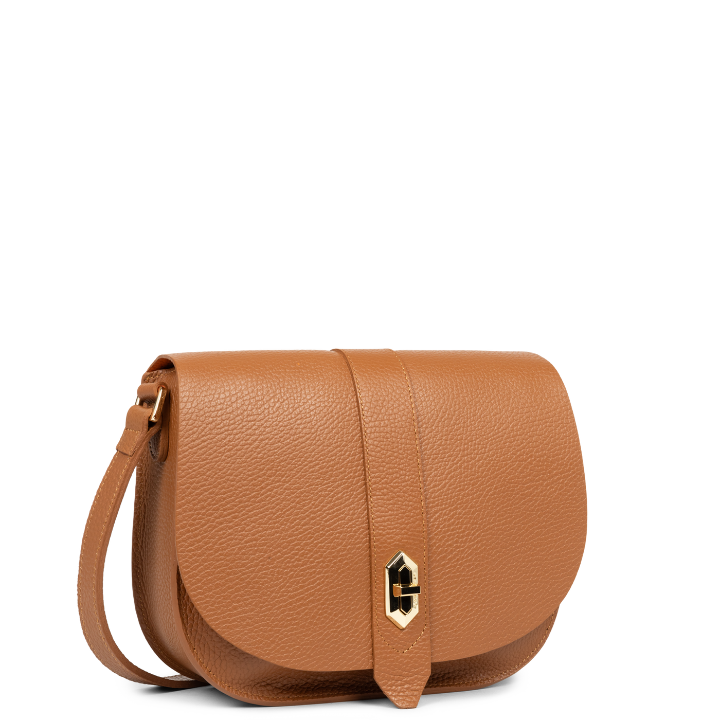 sac besace - top double #couleur_camel-in-orange