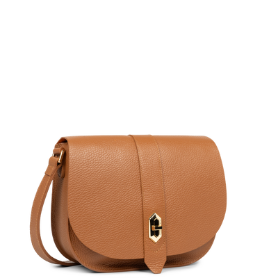 sac besace - top double #couleur_camel-in-orange