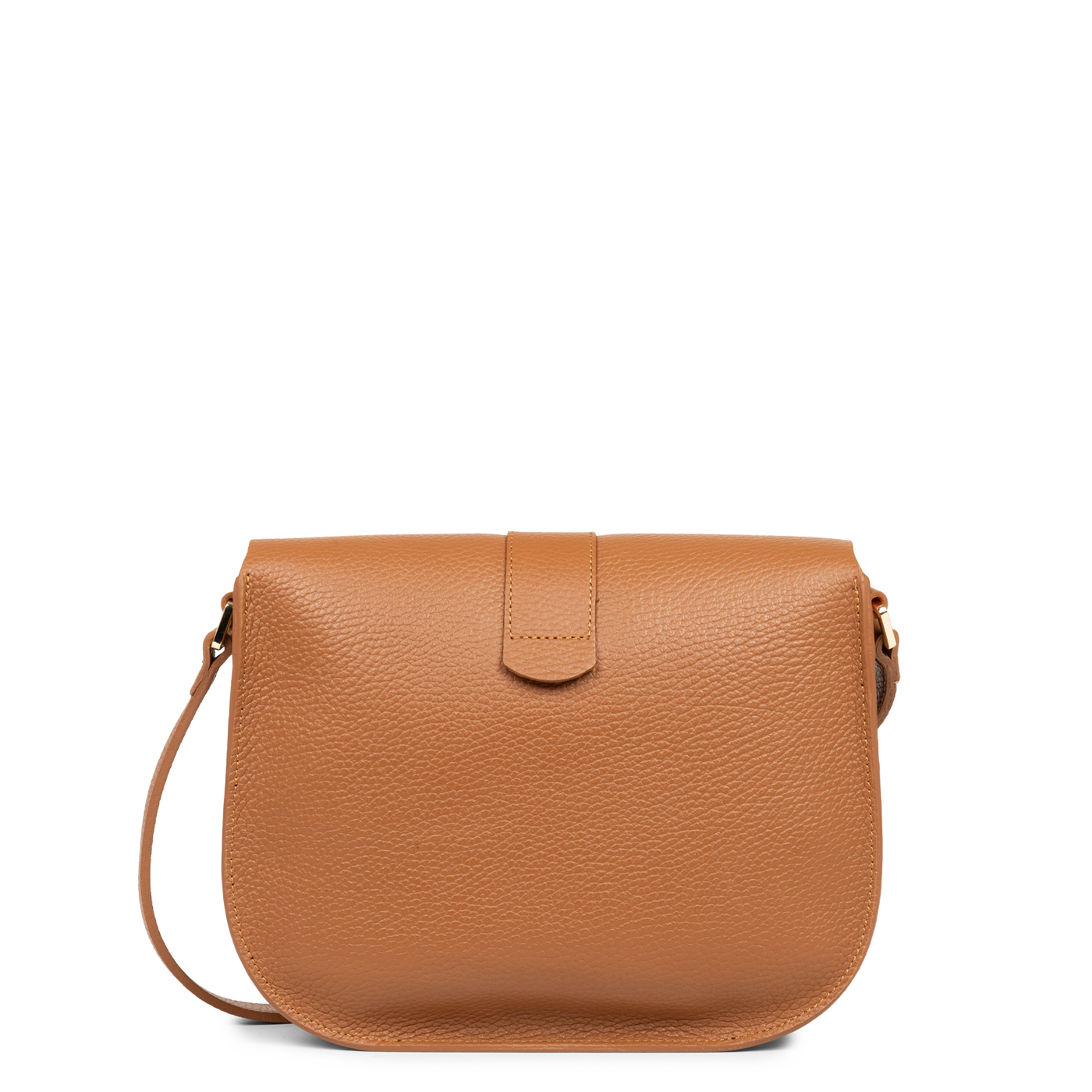 sac besace - top double #couleur_camel-in-orange