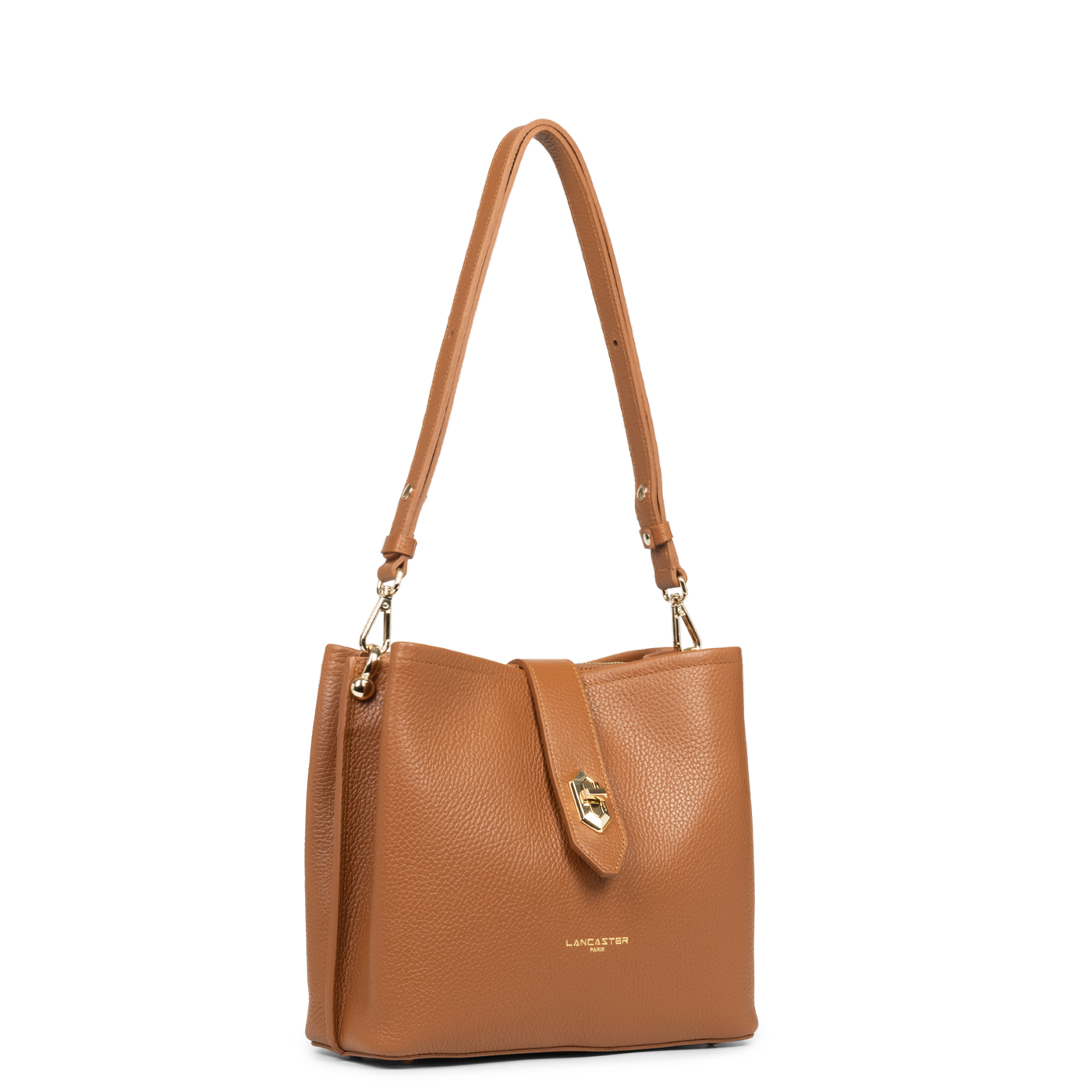 sac seau - top double #couleur_camel-in-orange