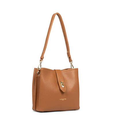 sac seau - top double #couleur_camel-in-orange