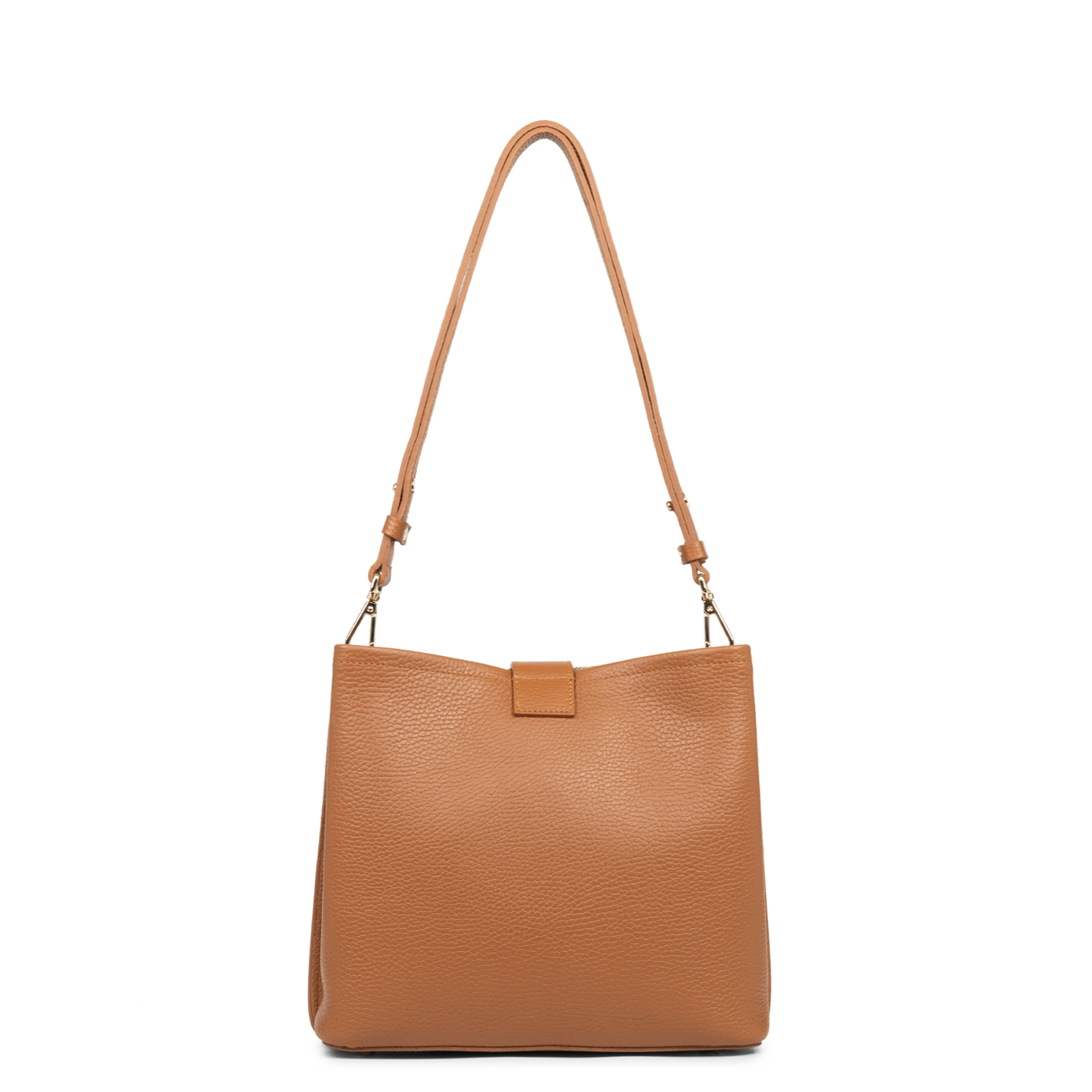 sac seau - top double #couleur_camel-in-orange