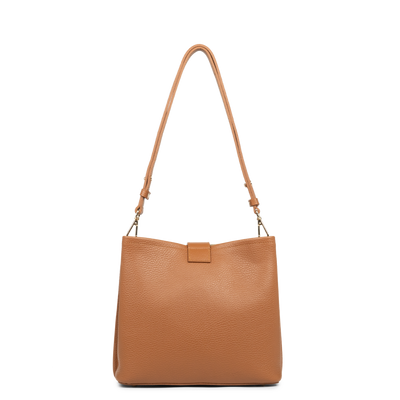 sac seau - top double #couleur_camel-in-orange