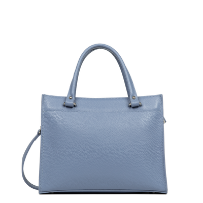 sac à main - foulonné double #couleur_bleu-cendre-in-argent