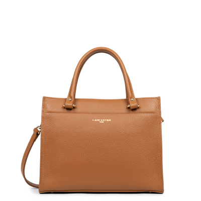 sac à main - foulonné double #couleur_camel-in-orange