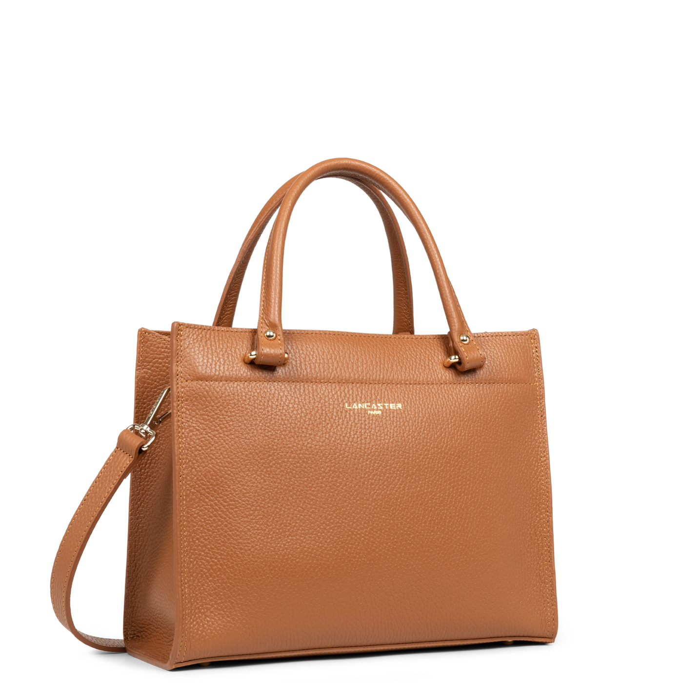 sac à main - foulonné double #couleur_camel-in-orange