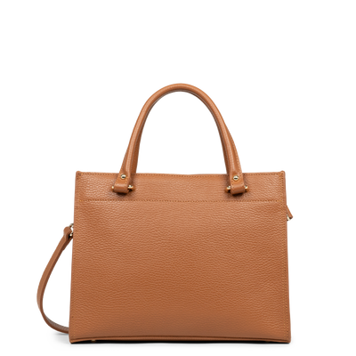 sac à main - foulonné double #couleur_camel-in-orange