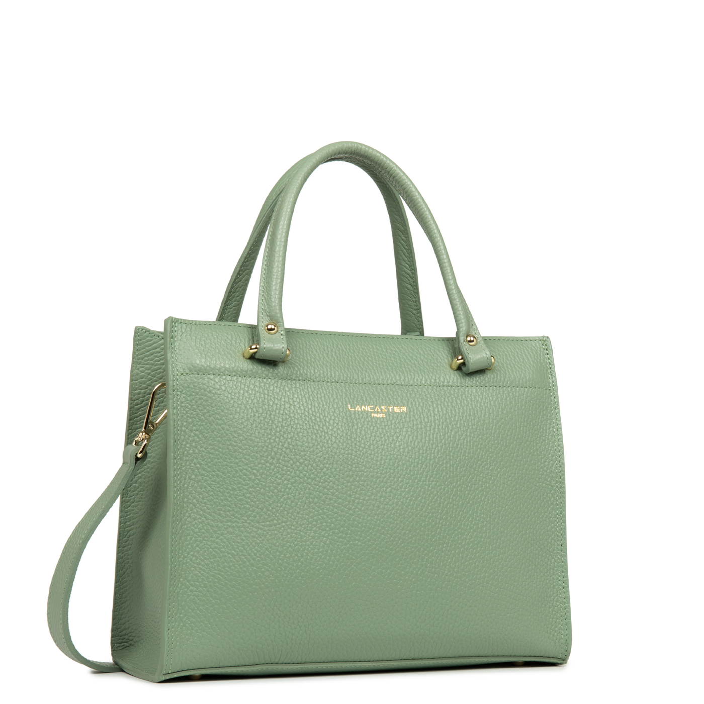 sac à main - foulonné double #couleur_jade-antic-in-champagne