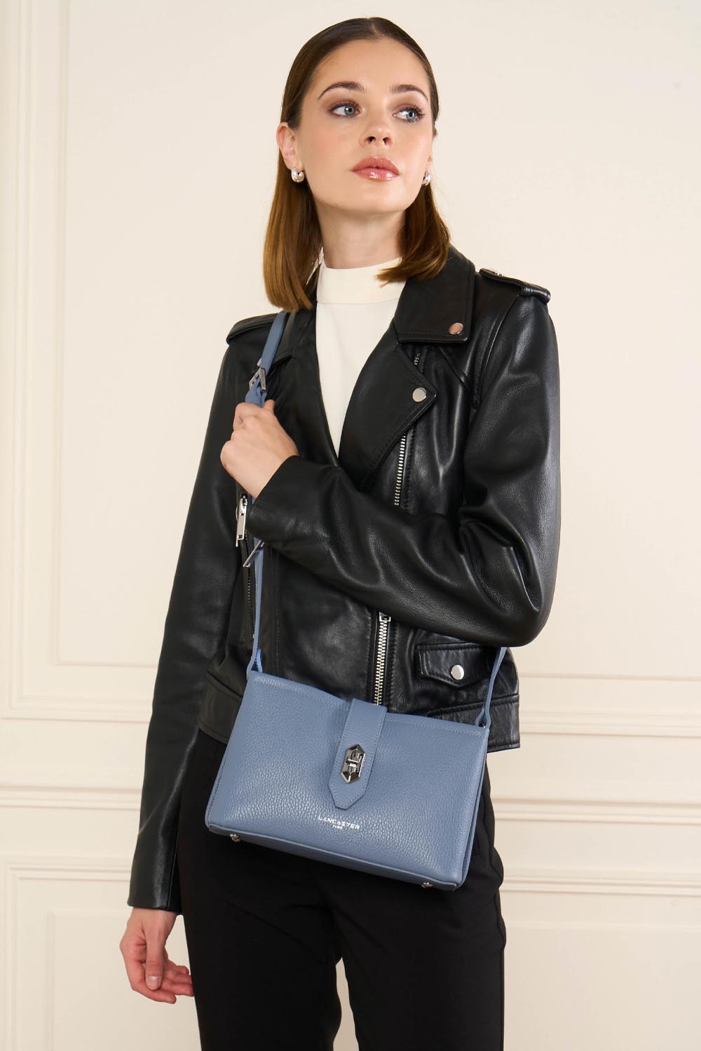 sac trotteur - top double #couleur_bleu-cendre-in-argent