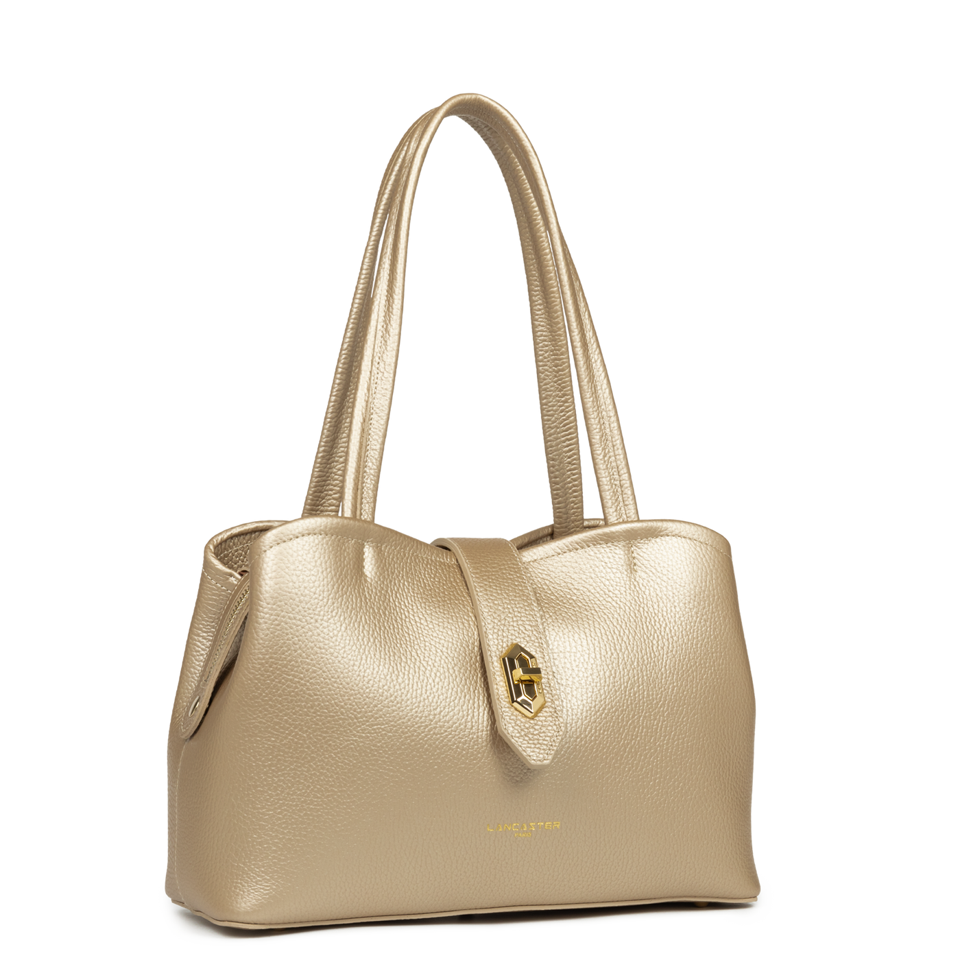 sac cabas épaule - top double #couleur_champagne-in-nude