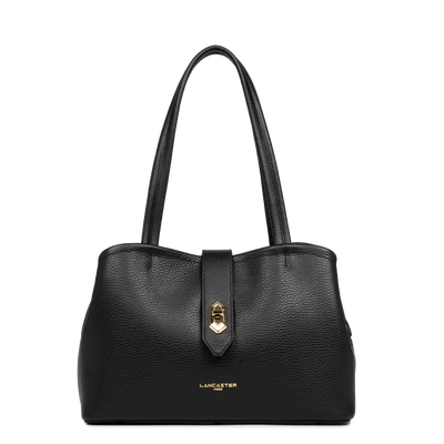 sac cabas épaule - top double #couleur_noir-in-nude