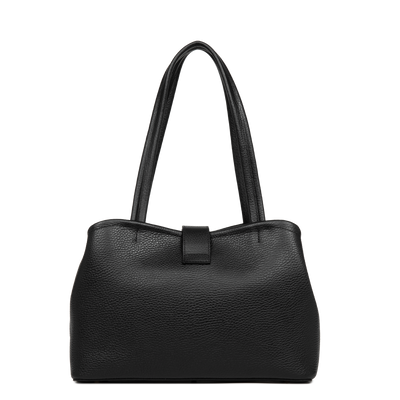 sac cabas épaule - top double #couleur_noir-in-nude