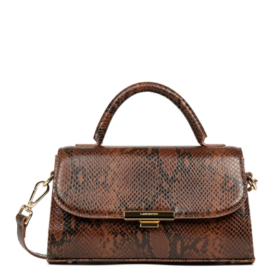 sac à main - exo evenly #couleur_cognac-python